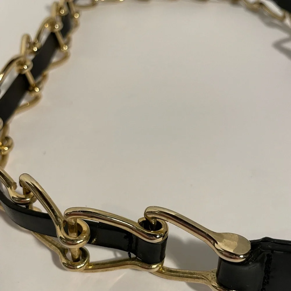 Belt and gold metal women’s belt